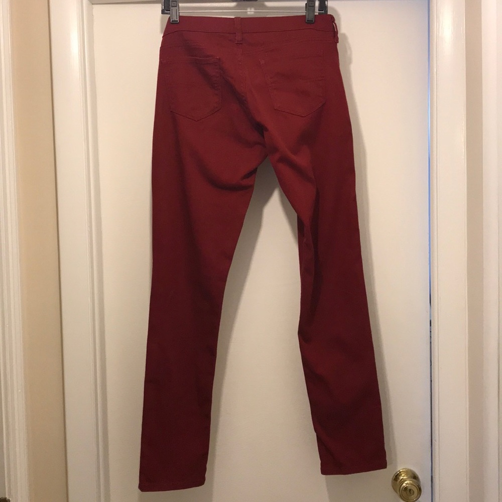 Arizona Maroon Jeans: Size 7